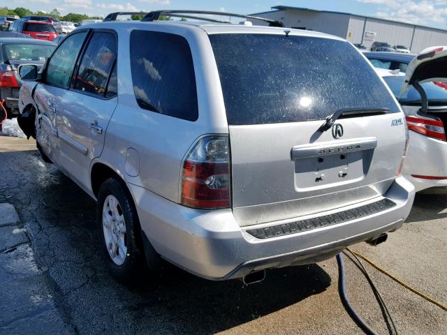 2HNYD18795H558912 - 2005 ACURA MDX TOURIN SILVER photo 3