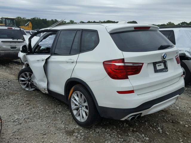 5UXWX9C50H0T02089 - 2017 BMW X3 XDRIVE2 WHITE photo 3