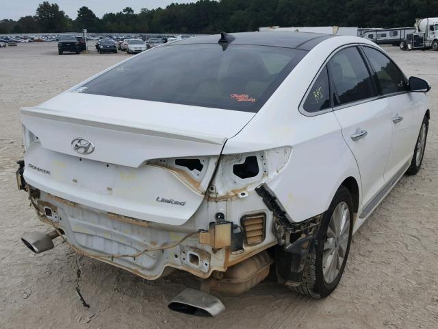 5NPE34AF3FH096063 - 2015 HYUNDAI SONATA SPO WHITE photo 4