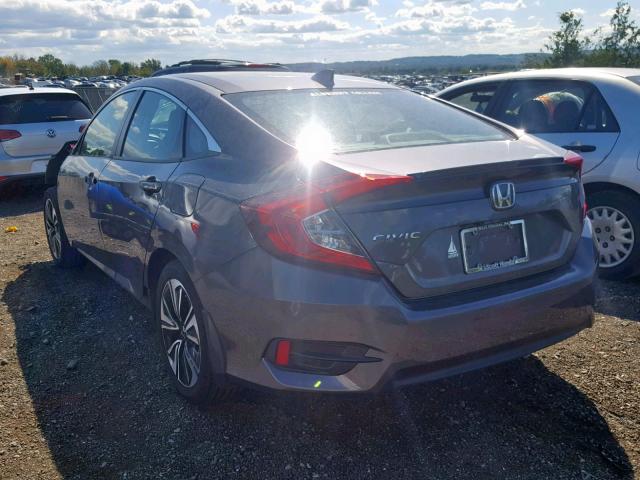2HGFC1F77HH632417 - 2017 HONDA CIVIC EXL 灰色 照片 3