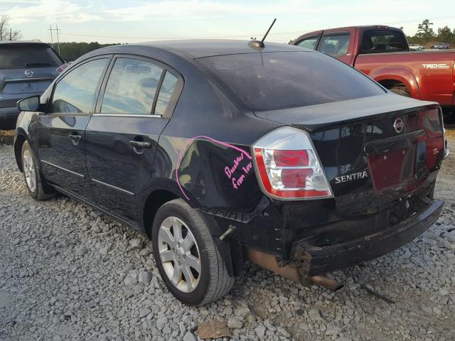 3N1AB61E68L628867 - 2008 NISSAN SENTRA 2.0 BLACK photo 3