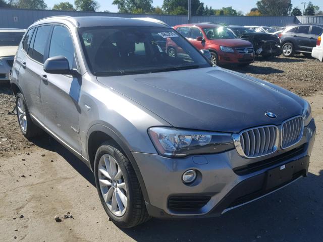 5UXWX9C56G0D94696 - 2016 BMW X3 XDRIVE2 GRAY photo 1