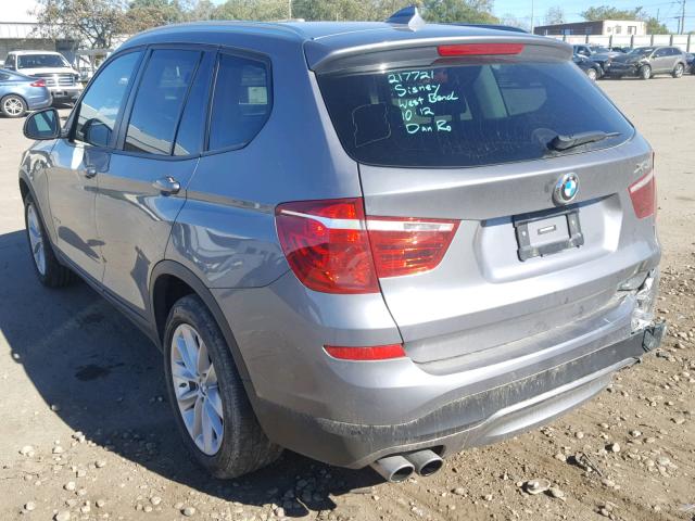 5UXWX9C56G0D94696 - 2016 BMW X3 XDRIVE2 GRAY photo 3