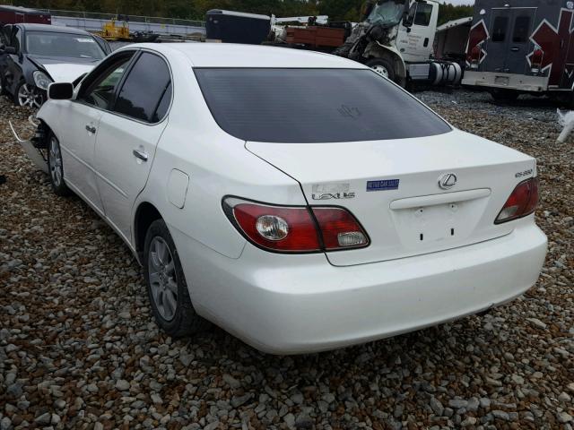 JTHBA30G045017389 - 2004 LEXUS ES 330 WHITE photo 3