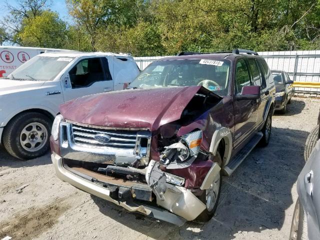 1FMEU74E76UB36390 - 2006 FORD EXPLORER E MAROON photo 2