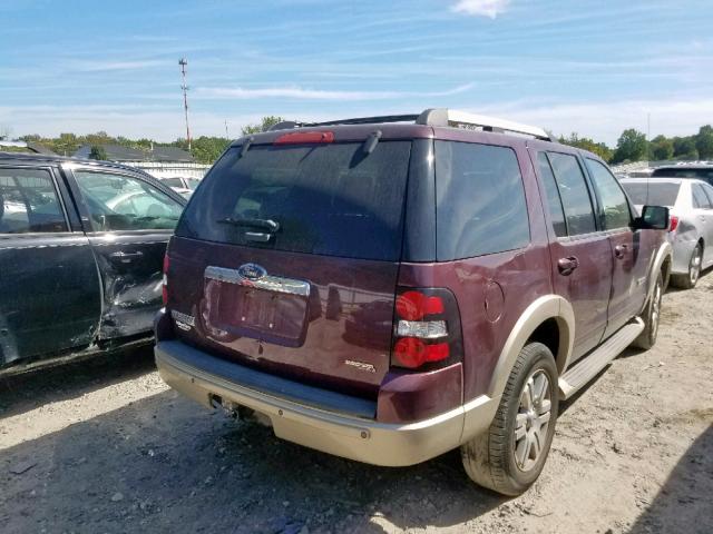 1FMEU74E76UB36390 - 2006 FORD EXPLORER E MAROON photo 4