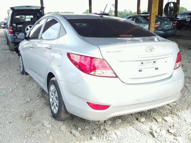 KMHCT4AEXGU115595 - 2016 HYUNDAI ACCENT SE SILVER photo 3