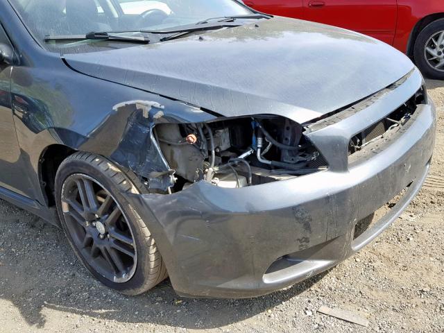 JTKDE177550040229 - 2005 TOYOTA SCION TC ნაცრისფერი ფოტო 9
