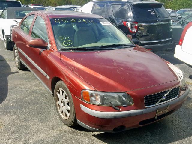 YV1RS61R222183405 - 2002 VOLVO S60 BURGUNDY photo 1