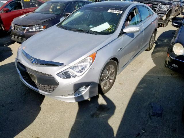 KMHEC4A49DA069464 - 2013 HYUNDAI SONATA HYB SILVER photo 2