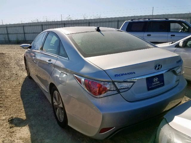 KMHEC4A49DA069464 - 2013 HYUNDAI SONATA HYB SILVER photo 3