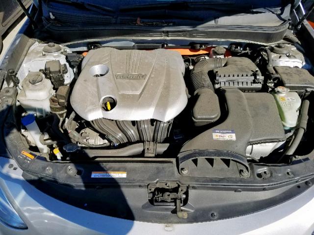 KMHEC4A49DA069464 - 2013 HYUNDAI SONATA HYB SILVER photo 8