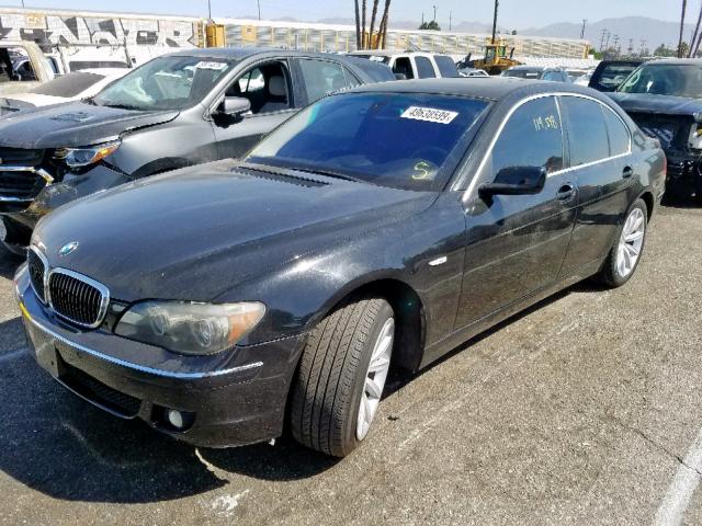 WBAHL83517DT11002 - 2007 BMW 750I BLACK photo 2