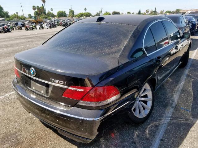 WBAHL83517DT11002 - 2007 BMW 750I BLACK photo 4