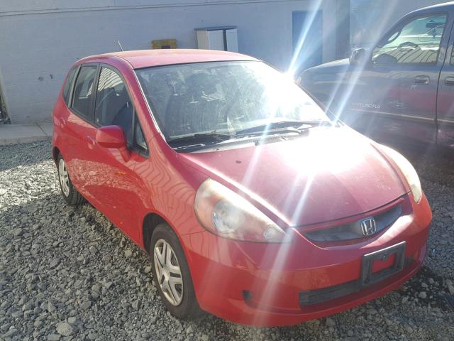 JHMGD37418S070084 - 2008 HONDA FIT RED photo 1