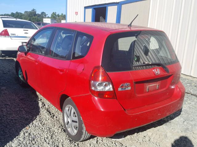 JHMGD37418S070084 - 2008 HONDA FIT RED photo 3