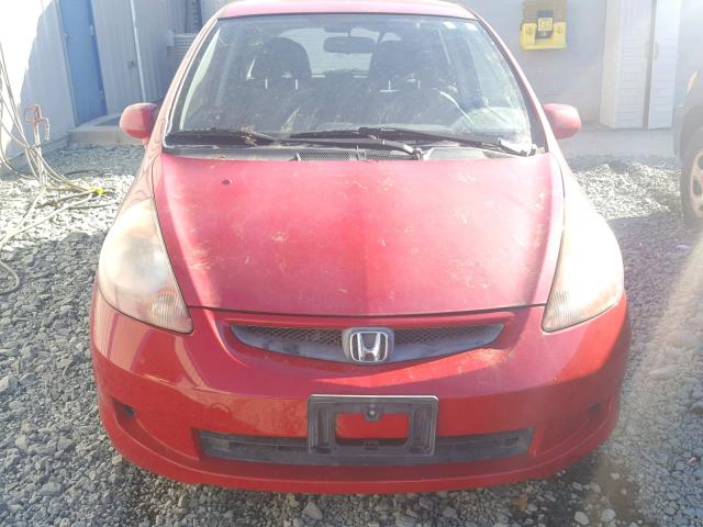 JHMGD37418S070084 - 2008 HONDA FIT RED photo 9