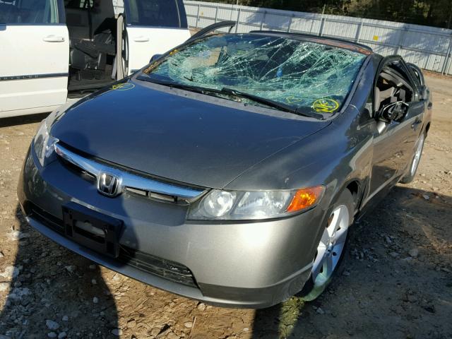 2HGFA15998H504401 - 2008 HONDA CIVIC EXL GRAY photo 2