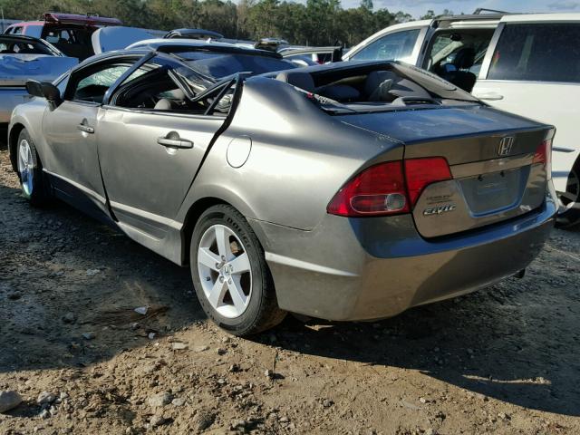 2HGFA15998H504401 - 2008 HONDA CIVIC EXL GRAY photo 3