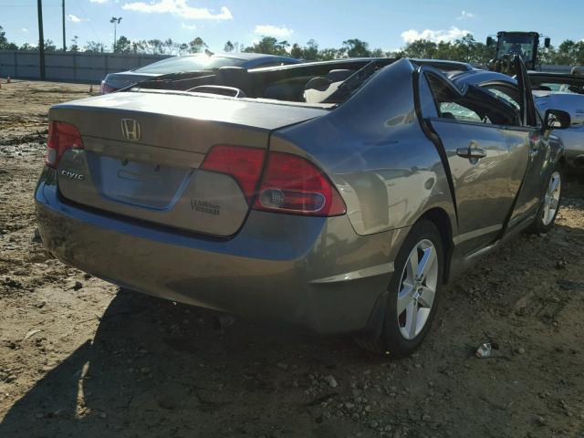 2HGFA15998H504401 - 2008 HONDA CIVIC EXL GRAY photo 4