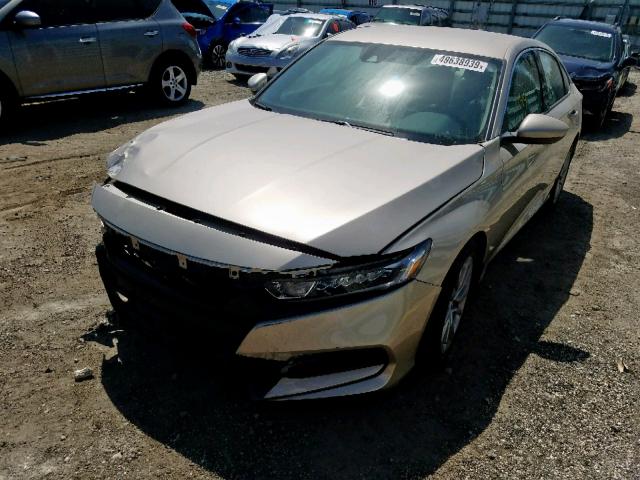 1HGCV1F15JA124931 - 2018 HONDA ACCORD LX GOLD photo 2