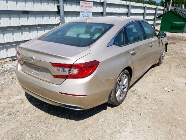 1HGCV1F15JA124931 - 2018 HONDA ACCORD LX GOLD photo 4