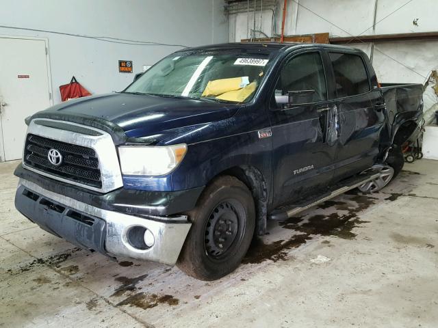 5TBEV54167S468435 - 2007 TOYOTA TUNDRA CRE BLUE photo 2