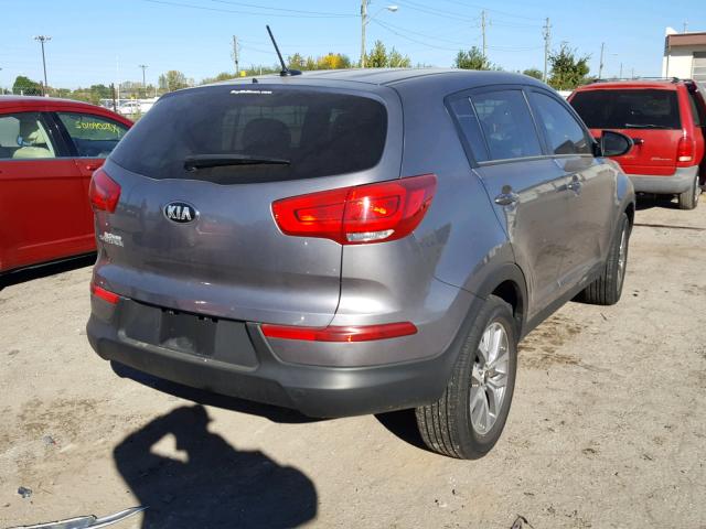 KNDPBCACXG7863022 - 2016 KIA SPORTAGE L GRAY photo 4