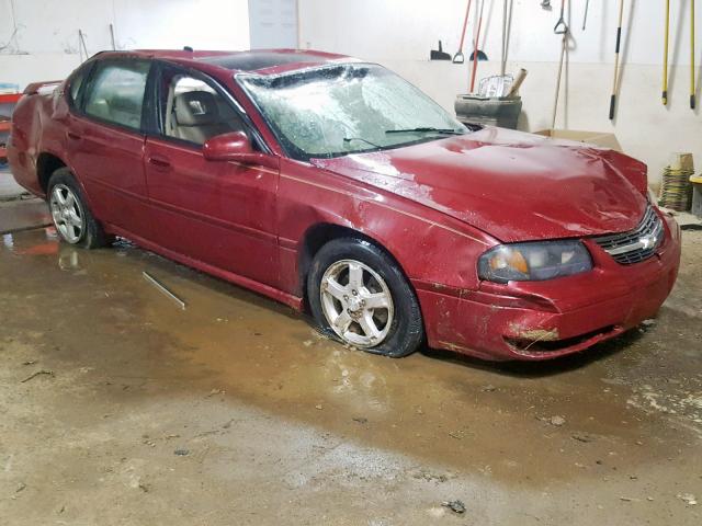 2G1WH52K659168407 - 2005 CHEVROLET IMPALA LS MAROON photo 1