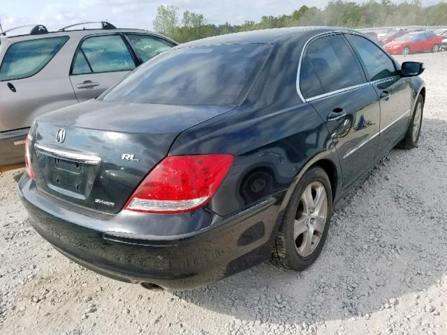 JH4KB16667C004355 - 2007 ACURA RL BLACK photo 4