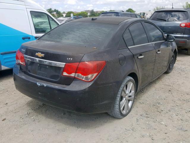 1G1PH5S91B7132431 - 2011 CHEVROLET CRUZE LTZ CHARCOAL photo 4