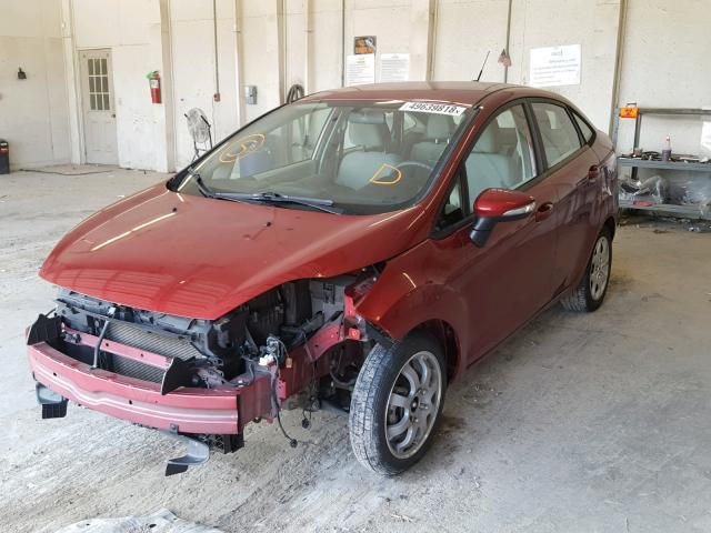 3FADP4BJ0DM223304 - 2013 FORD FIESTA SE RED photo 2