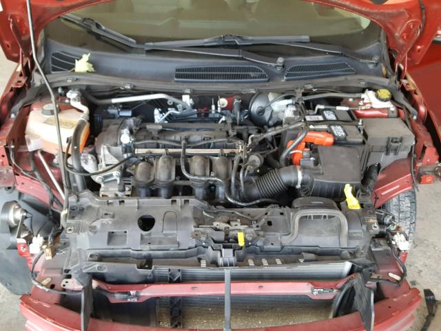 3FADP4BJ0DM223304 - 2013 FORD FIESTA SE RED photo 7