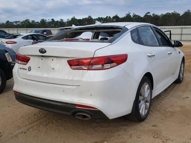 5XXGT4L30JG251829 - 2018 KIA OPTIMA LX WHITE photo 4