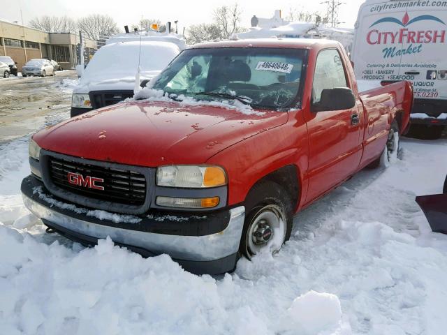 1GTEC14V4YE394674 - 2000 GMC NEW SIERRA RED photo 2