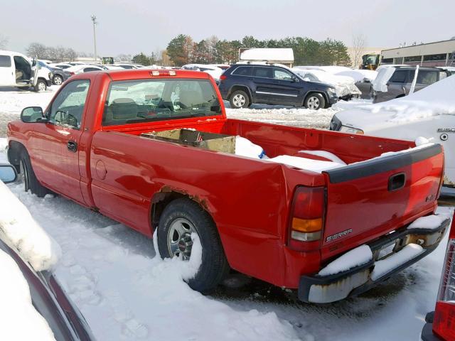 1GTEC14V4YE394674 - 2000 GMC NEW SIERRA RED photo 3