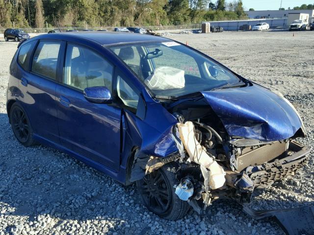 JHMGE88409S051360 - 2009 HONDA FIT SPORT BLUE photo 1