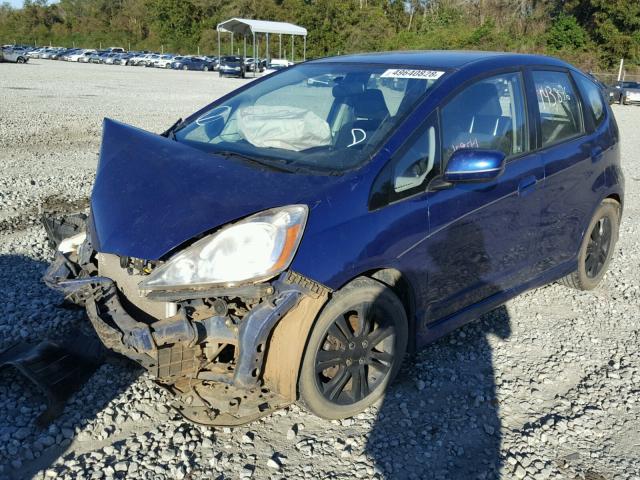 JHMGE88409S051360 - 2009 HONDA FIT SPORT BLUE photo 2