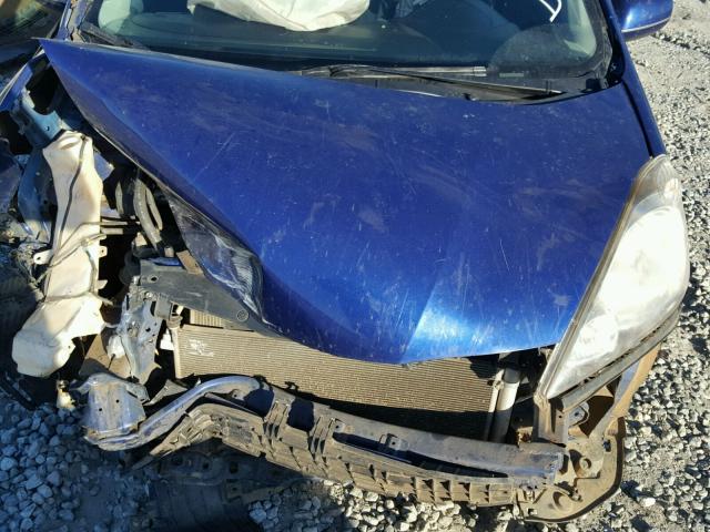 JHMGE88409S051360 - 2009 HONDA FIT SPORT BLUE photo 7