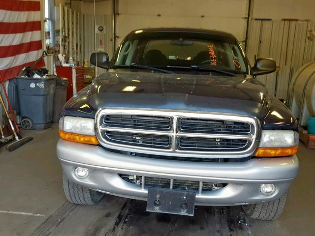 1D7HG48N33S324161 - 2003 DODGE DAKOTA QUA BLUE photo 9