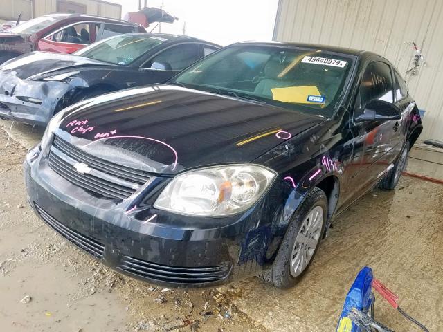 1G1AD1F54A7196639 - 2010 CHEVROLET COBALT 1LT BLACK photo 2