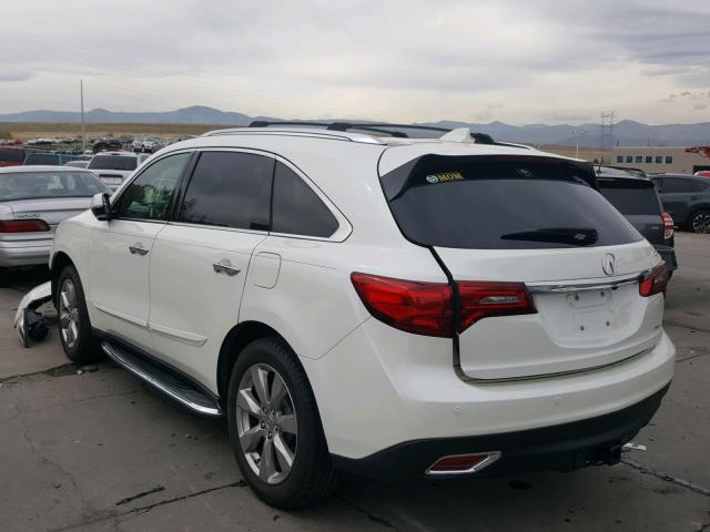 5FRYD4H83FB018901 - 2015 ACURA MDX ADVANC WHITE photo 3