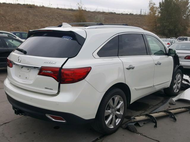 5FRYD4H83FB018901 - 2015 ACURA MDX ADVANC WHITE photo 4