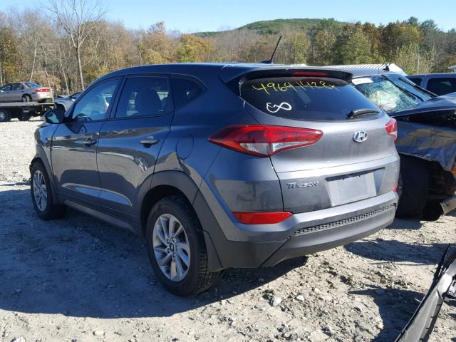 KM8J23A49HU397239 - 2017 HYUNDAI TUCSON SE GRAY photo 3