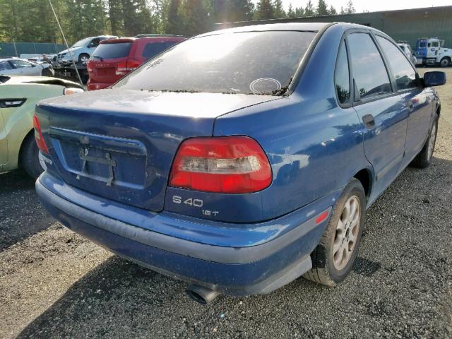 YV1VS2553YF491618 - 2000 VOLVO S40 BLUE photo 4