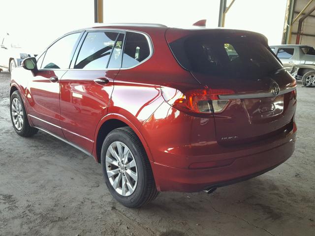LRBFXBSA3HD144040 - 2017 BUICK ENVISION E RED photo 3