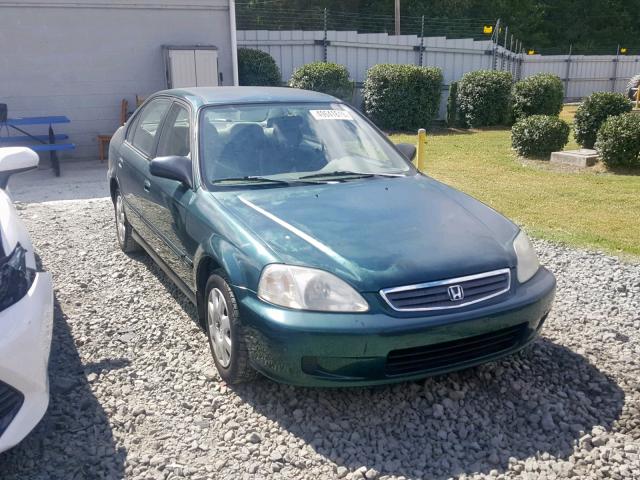 2HGEJ6614YH584353 - 2000 HONDA CIVIC BASE GREEN photo 1