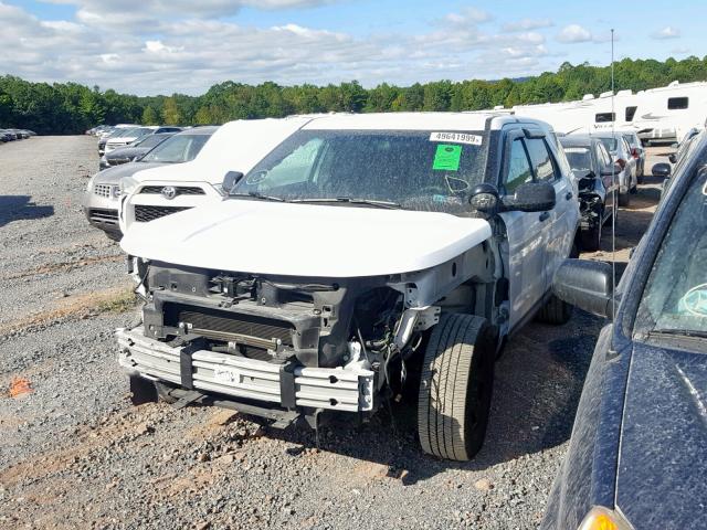 1FM5K8AR0GGA37168 - 2016 FORD EXPLORER P WHITE photo 2