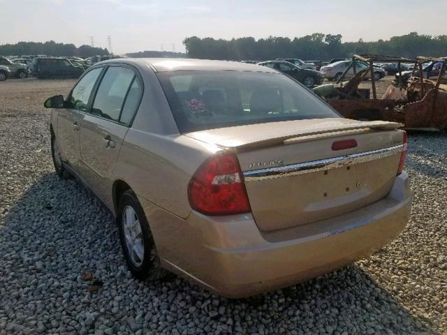 1G1ZT52805F259616 - 2005 CHEVROLET MALIBU LS GOLD photo 3