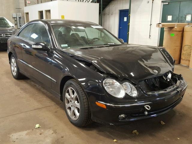 WDBTJ65JX4F107010 - 2004 MERCEDES-BENZ CLK 320C BLACK photo 1